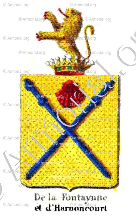 DE LA FONTAINE et D'HARNONCOURT_Armorial royal des Pays-Bas_Europe