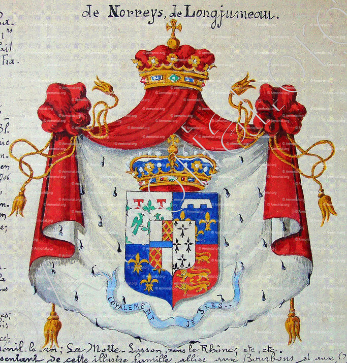 de NORREYS de LONGJUMEAU_Armorial Nice. (J. Casal, 1903) (Bibl. mun. de Nice)_France (ii)