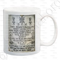 mug-BENEDETTO XIV_Pape, 1740. Blason relevé à Bastia. Corse_France