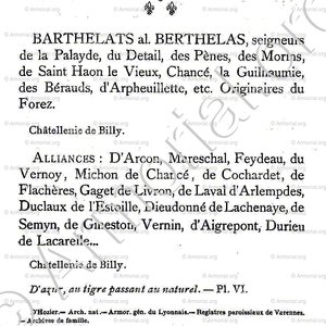 de BARTHELAS_Armorial du Bourbonnais (Cte G. de Soultrait, 1890)_France (ii)