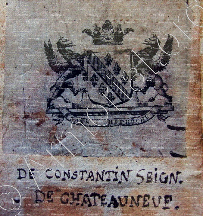 De CHATEAUNEUF_Contea di Nizza_Ducato di Savoia, Regno di Sardegna.