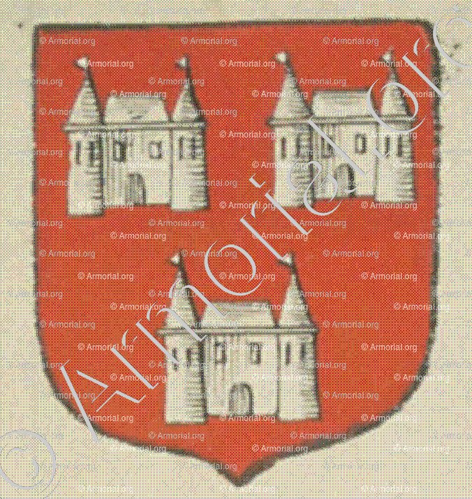 de CASTELLOS (La Rochelle)_Blason enregistré sous le règne de Louis XIV._France