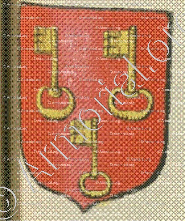 de CLADIE (La Rochelle)_Blason enregistré sous le règne de Louis XIV._France