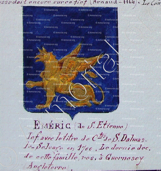 EMERIC comte de Saint Dalmas le Selvage_Armorial Nice. (J. Casal, 1903) (Bibl. mun. de Nice)_France (i)