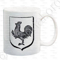 mug-COQ_D'argent au coq hardi de sinople membré de gueules._Héraldique