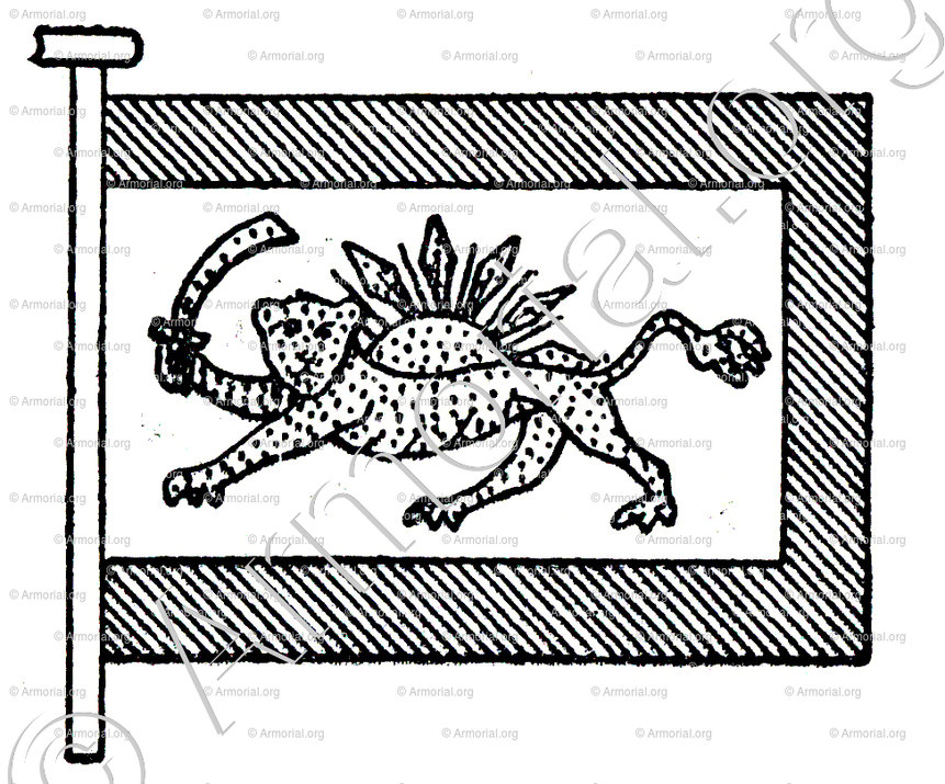 PERSE_Drapeau du Royaume de Perse_Iran (1)