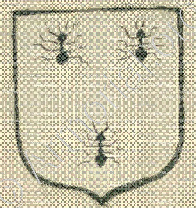 de la FREMIGERE (La Rochelle)_Blason enregistré sous le règne de Louis XIV._France