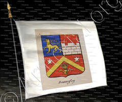 drapeau-BONNEFOY_Noblesse d'Empire._France