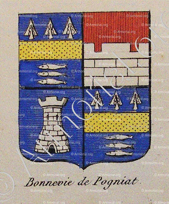 BONNEVIE DE POGNIAT_Noblesse d'Empire._France