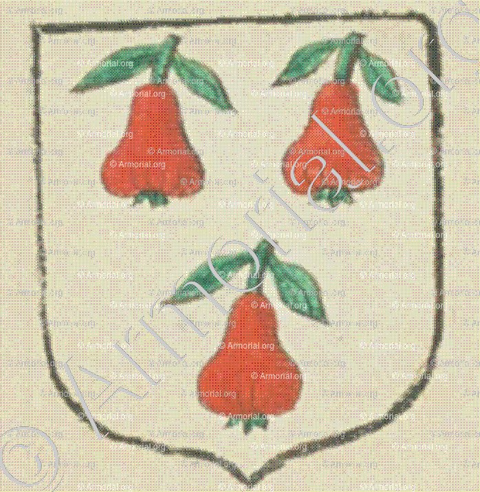 de la ROUSSELLERIE (La Rochelle)_Blason enregistré sous le règne de Louis XIV._France