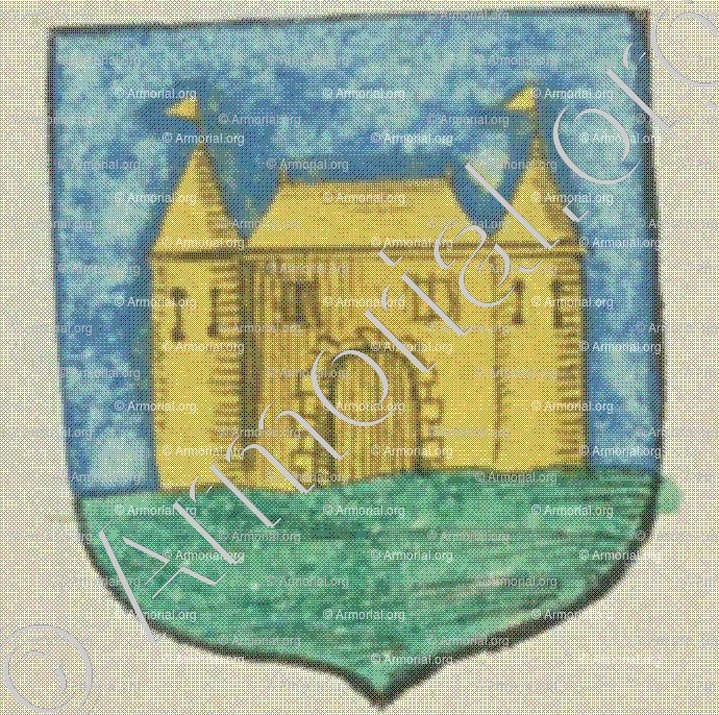 de la SALLE de ROQUEFEUILLE (La Rochelle)_Blason enregistré sous le règne de Louis XIV._France