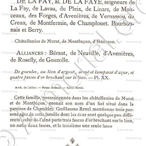 de LA FAY alias de LA FAYE_Bourbonnais_France (ii) 1.