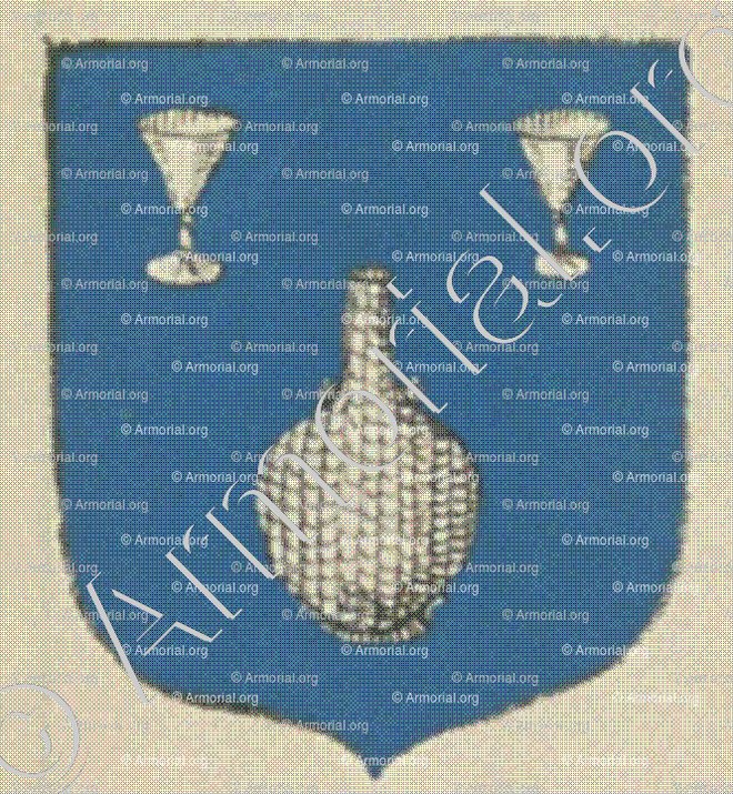 de la VALLADE (La Rochelle)_Blason enregistré sous le règne de Louis XIV._France