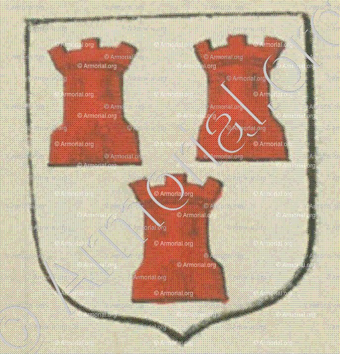 de la VILLEDIEU (La Rochelle)_Blason enregistré sous le règne de Louis XIV._France