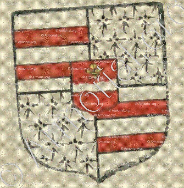 de l'ESPERONNIERE (La Rochelle)_Blason enregistré sous le règne de Louis XIV._France