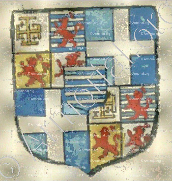 de LUZIGNAN de St GELAIS (La Rochelle)_Blason enregistré sous le règne de Louis XIV._France