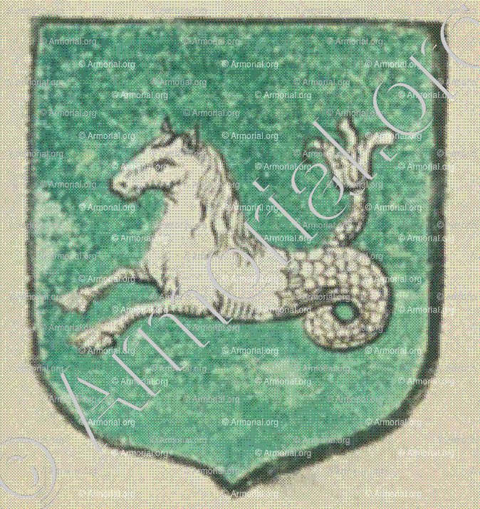 de MARAIN (La Rochelle)_Blason enregistré sous le règne de Louis XIV._France