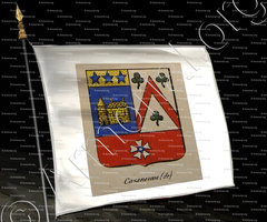 drapeau-CAZENEUVE (DE)_Noblesse d'Empire._France