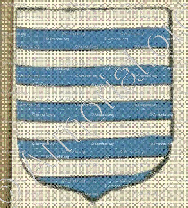 de MONTIGNY (La Rochelle)_Blason enregistré sous le règne de Louis XIV._France