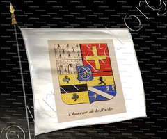 drapeau-CHARRIER DE LA ROCHE_Noblesse d'Empire._France