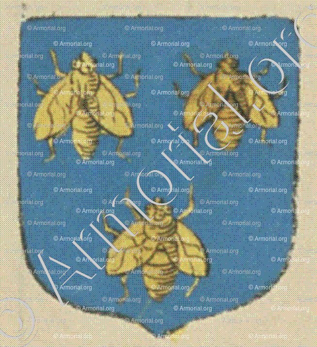 de RIGNAC (La Rochelle)_Blason enregistré sous le règne de Louis XIV._France