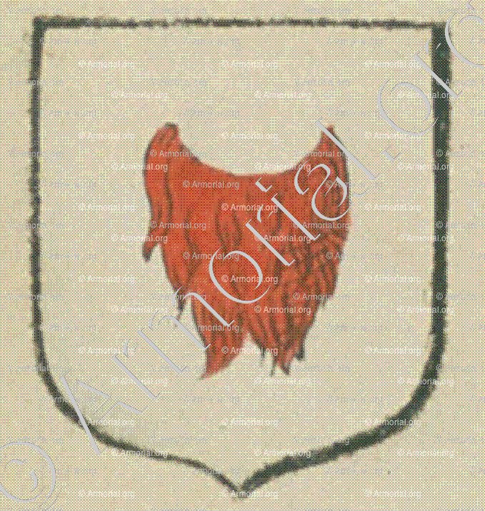 de ROUJON de SERAUX (La Rochelle)_Blason enregistré sous le règne de Louis XIV._France