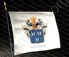 drapeau-de SEJOUMET de RAMEIGNIES_Familie veredeld in 1816 door koning Willem I van Nederland _Nederland .