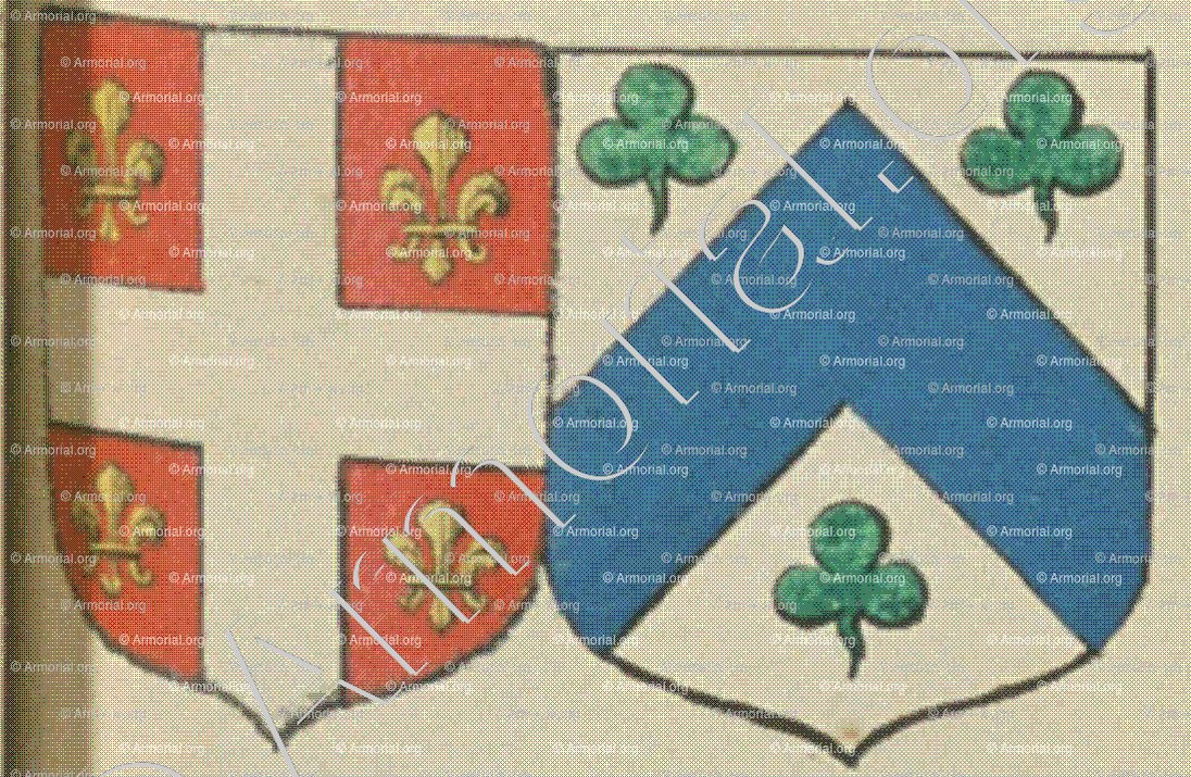 de St LEGER et DURAND (La Rochelle)_Blason enregistré sous le règne de Louis XIV._France