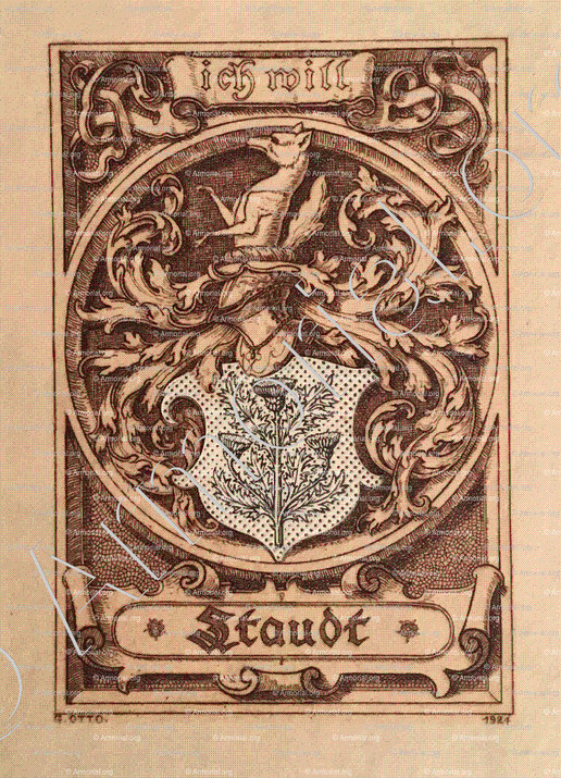 STAUDT_Ex-libris, 1924. (Graveur, G.Otto)_Deutschland