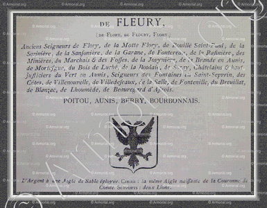 De FLEURY de FLORY de la MOTTE FLOURY