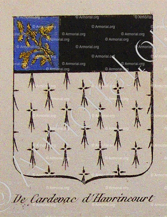 DE CARDEVAC D'HAVRINCOURT_Noblesse d'Empire._France