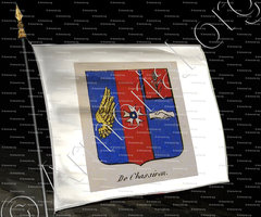 drapeau-DE CHASSIRON_Noblesse d'Empire._France