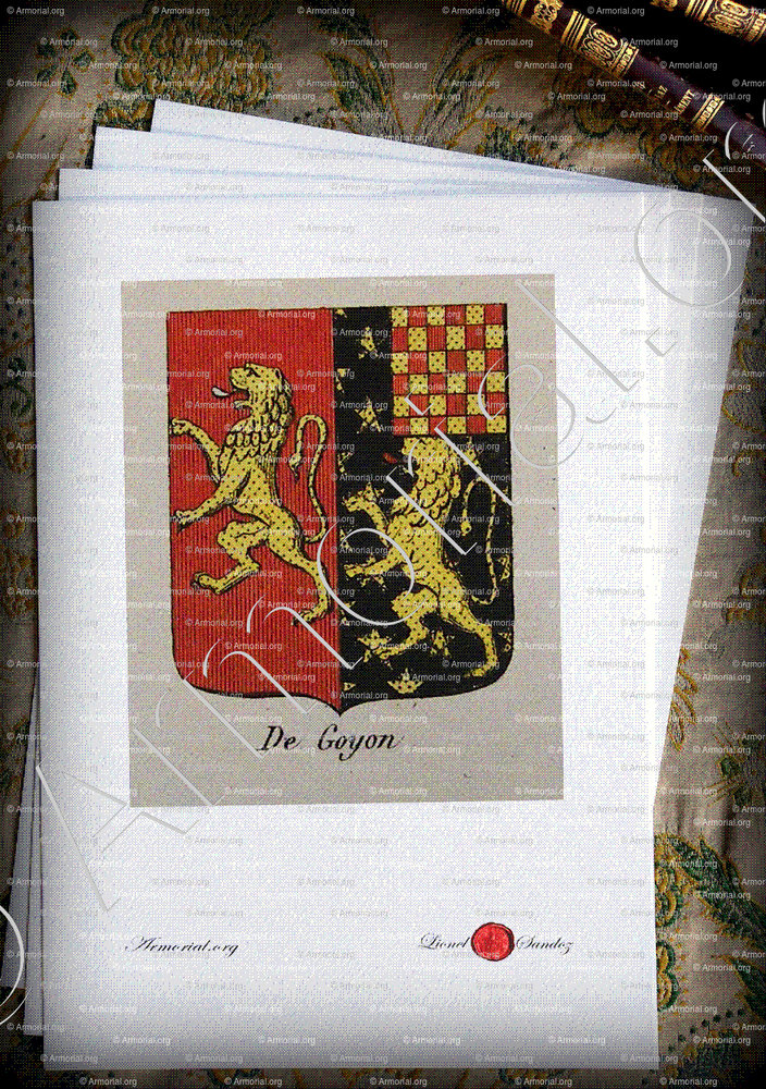 De Goyon Armoiries Blason Etymologie Et Origine Nom De Famille Genealogie Ancetres Histoire Armorial Org