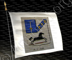 drapeau-DE LA SALLE_Noblesse d'Empire._France