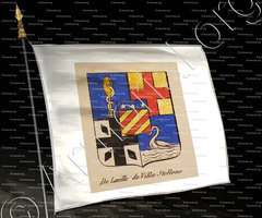 drapeau-DE LAVILLE DE VILLA STELLONE_Noblesse d'Empire._France