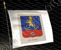 drapeau-DE LORME_Noblesse d'Empire._France