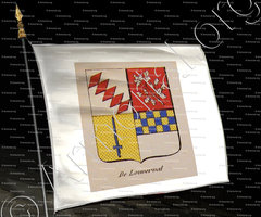 drapeau-DE LOUVERVAL_Noblesse d'Empire._France