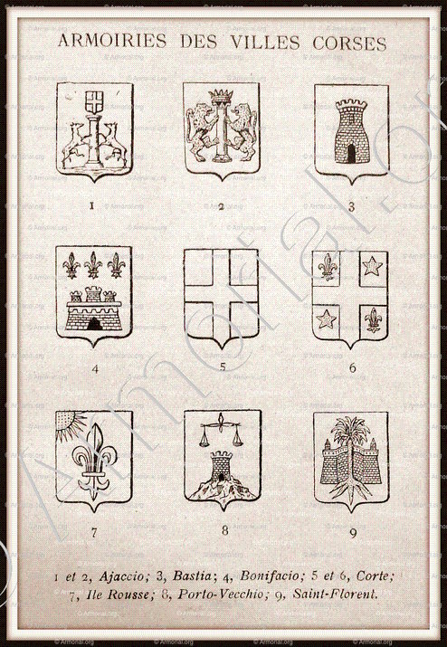 PORTO VECCHIO_Corse. Armorial Corse, 1892._France (1)