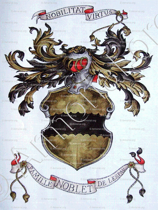 NOBLET de LESPAU_Armorial_ Armorial Daniel Sandoz, 1996.