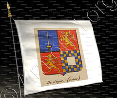 drapeau-DE SEGUR_Noblesse d'Empire._France