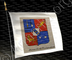 drapeau-DESCORCHES DE SAINTE CROIX_Noblesse d'Empire._France