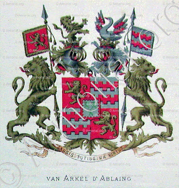 Van ARKEL d'ABLAING_Wapenboek van den Nederlandschen Adel door J.B.Rietstap 1883 1887_Nederland