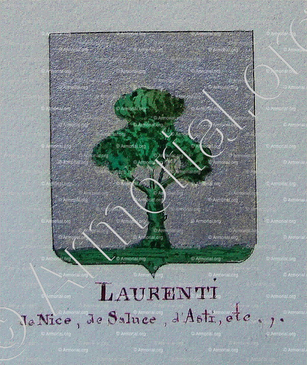 LAURENTI_Armorial Nice. (J. Casal, 1903) (Bibl. mun. de Nice)._France (i)