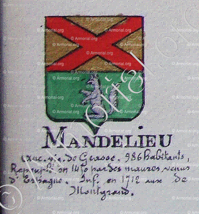 MANDELIEU_Armorial Nice. (J. Casal, 1903) (Bibl. mun. de Nice)._France (i)