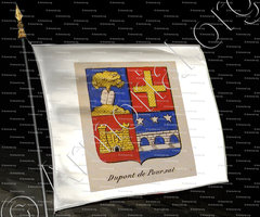 drapeau-DUPONT DE POURSAT_Noblesse d'Empire._France