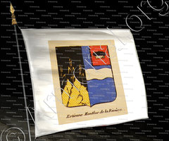 drapeau-ESTIENNE MONTLUC DE LA RIVIERE_Noblesse d'Empire._France