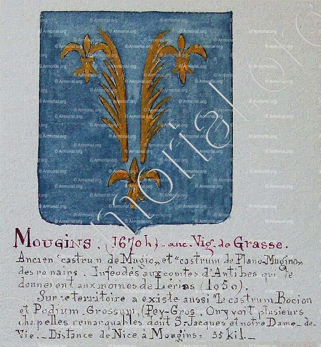 MOUGINS_Armorial Nice. (J. Casal, 1903) (Bibl. mun. de Nice)._France (i)