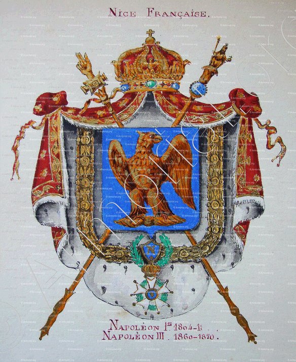 NAPOLEON Ier_Armorial Nice. (J. Casal, 1903) (Bibl. mun. de Nice)._France 