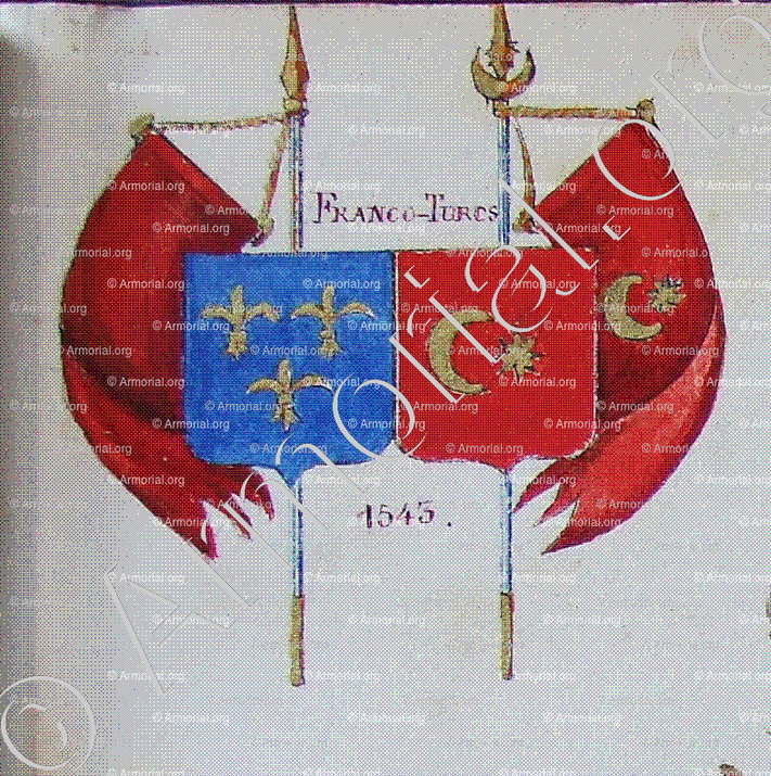 NICAEA 1543, FRANCO-TURCS_Armorial Nice. (J. Casal, 1903) (Bibl. mun. de Nice)._France