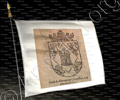 drapeau-ALBURQUERQUE (Conde de)_Castilla, 1373._España